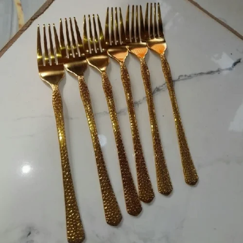 6pcs Gold Plated Fork Set